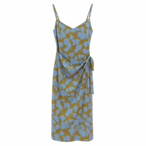 Σατέν Floral Midi φόρεμα