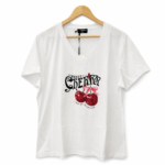 T -shirt με V λαιμόκοψη