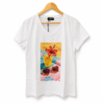 T -shirt με V λαιμόκοψη