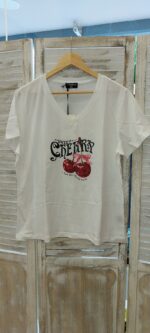 T -shirt με V λαιμόκοψη - Image 2