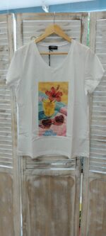T -shirt με V λαιμόκοψη - Image 2