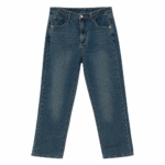 Παντελόνι  Straight leg γραμμή Ψηλόμεσο σχέδιο Dark blue washed denim
