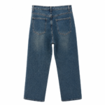 Παντελόνι  Straight leg γραμμή Ψηλόμεσο σχέδιο Dark blue washed denim - Image 2
