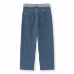 Παντελόνι  Wide leg γραμμή Ψηλόμεσο σχέδιο Contrast waistband λεπτομέρεια - Image 2