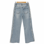 Παντελόνι Wide leg γραμμή Light blue stonewashed denim - Image 2